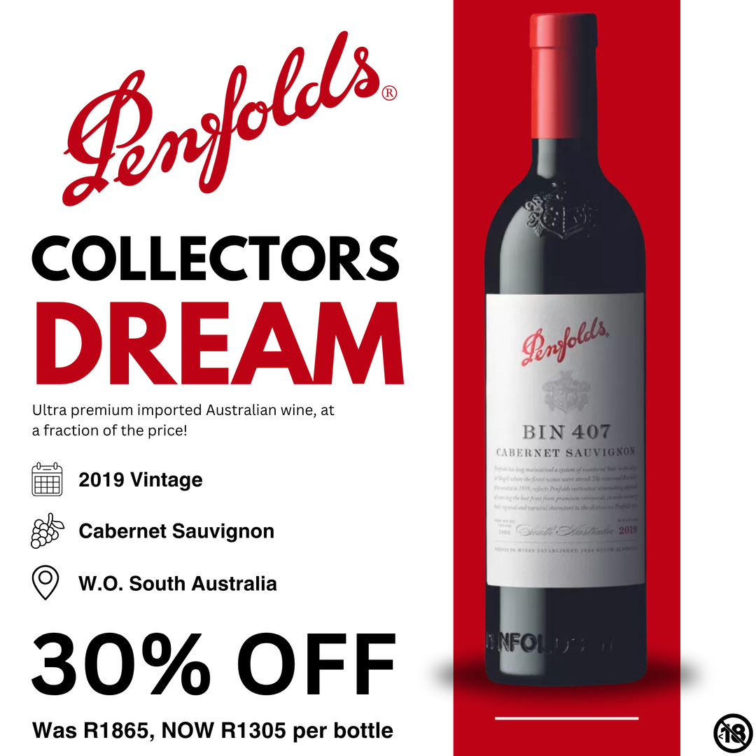 Penfolds Bin 407 Cabernet Sauvignon 2019